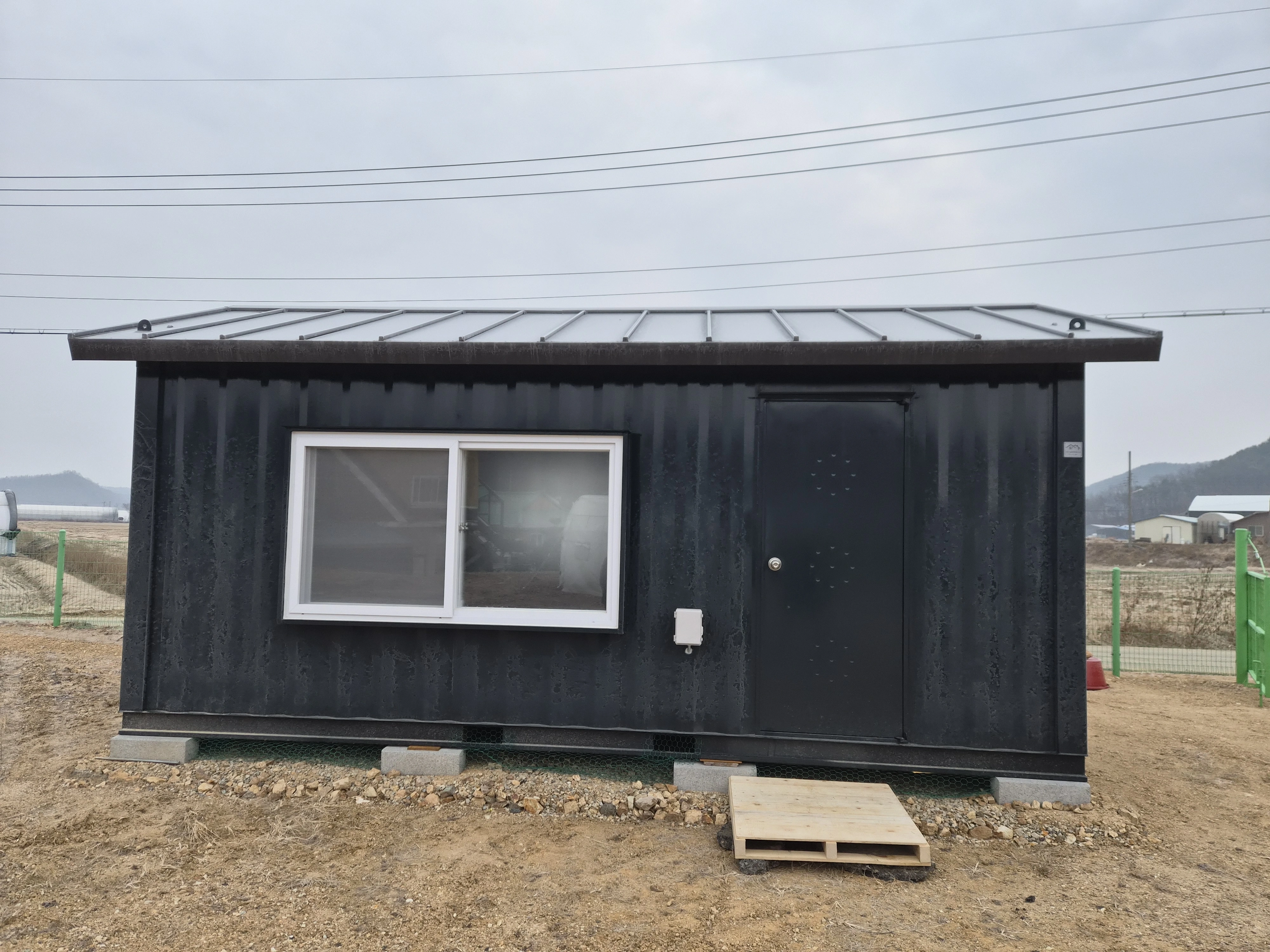 지붕 물받이 신규 시공 전