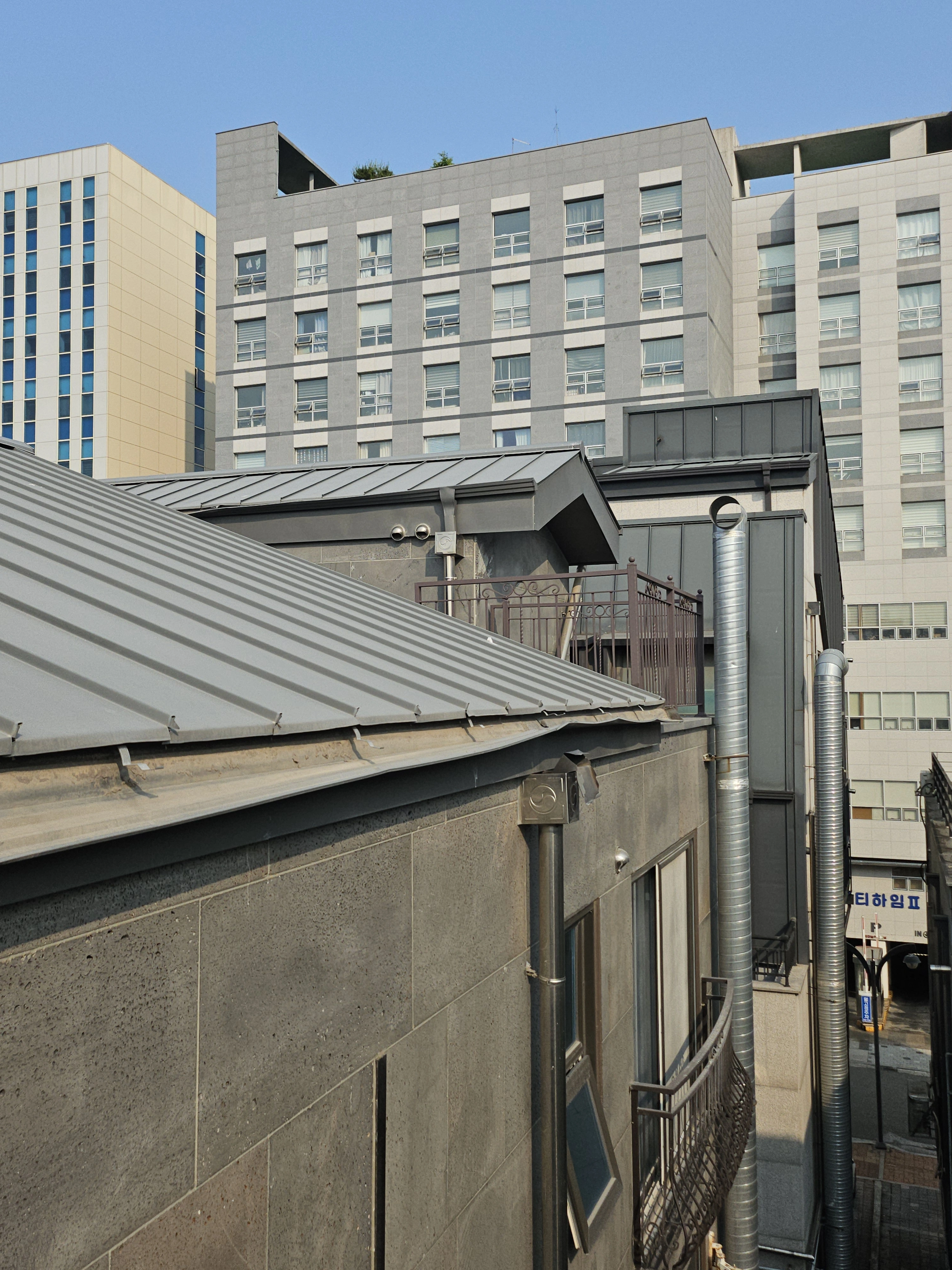 노후 물받이 전체 교체 전